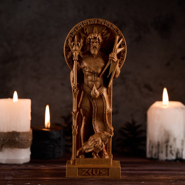 Zeus statue, Zeus Greek God, Zeus Greek statue, greek statue, greek gods, greek pantheon, greek altar, pagan statue