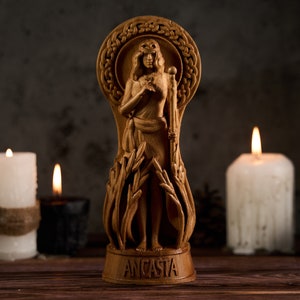 Statua Ancasta, celtycka bogini Ancasta, bogowie celtyccy, celtycka bogini, ołtarz pogański, celtycki panteon