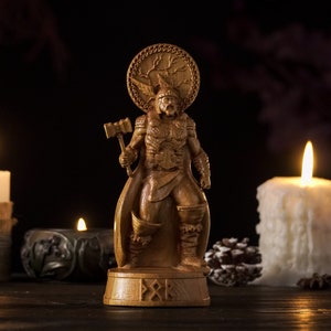Thor statue, Thor Norse God statue, norse gods, pagan altar, norse pagan, pagan altar, thor viking statue, paganism