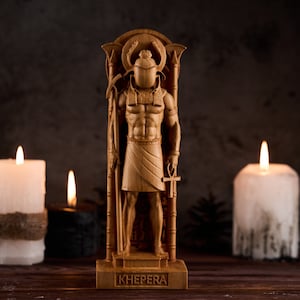 Khepera Egyptian God, Khepri statue,  Khepra statue, ancient egypt gods, egypt gods, ancient paganism, pagan altar, egypt altar statue