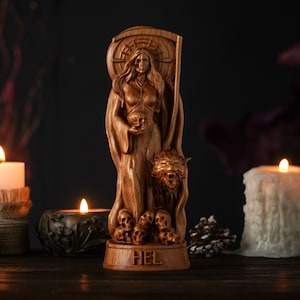 Hel Norse Goddess, Hela Norse goddess, Asatru, pagan goddess, Hel statue, norse pagan, norse goddess, pagan altar