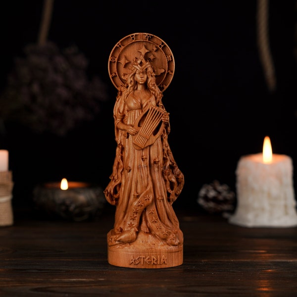 Asteria Greek Goddess, Asteria Goddess of Falling Stars, Asteria statue, greek goddess, greek altar, pagan statue