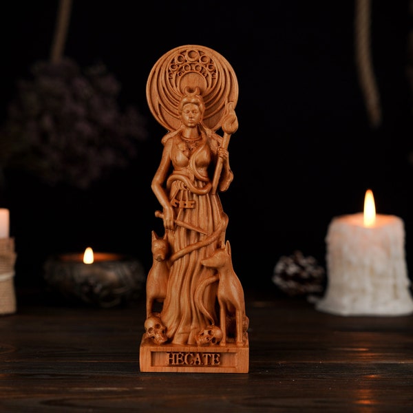Hecate statue, Hecate Greek Goddess, Hekate Figure, greek gods, pagan statue, greek altar, wicca goddess