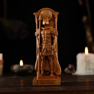 Wepwawet Egyptian God, Wepwawet statue, ancient egypt gods, egypt gods, ancient paganism, pagan altar, egypt altar statue