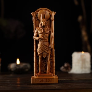 Anubis Egyptian God, Anubis statue, ancient egypt gods, egypt gods, ancient paganism, pagan altar, egypt altar statue