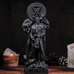 Black Lucifer statue, Satan statue, Lucifer Series, Occultism, satanism, Fallen angel satan, Lucifer Morningstar, Lilith Goddess