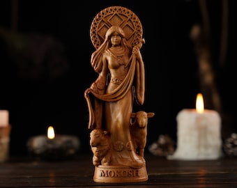 Mokosh Slavic Goddess, Mokosh Slavic Mytholgy, Mokosh Slavic God, Slavic pagan, Slavic statue