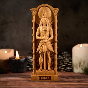 Horus statue, Horus Egypt God, Horus Egypt figure, ancient egypt gods, egypt gods, ancient paganism, pagan altar, egypt altar statue