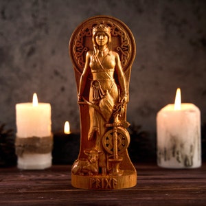 Frigga Goddess statue, Frigg Norse Goddess, Frigg norse gods, paganism, norse pagan, pagan altar, Goddess of Love