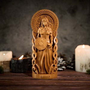 Brigid Celtic Goddess, Brigid Irish Goddess, Celtic Goddess, Brigid statue, Celtic altar, pagan altar