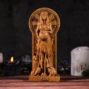 Gaia statue, Gaia Goddess, Mother Earth Statue, Gaia Greek Goddess statue, paganism, pagan altar, goddess Gaia statue