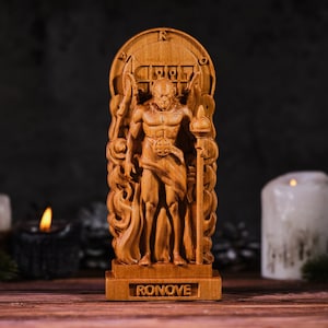Demonio Ronove Goetia, Estatua de Ronove, Figura de demonología, Demonio Goetia, Altar pagano, Estatua pagana, Estatua oculta