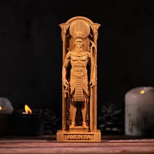 Amun Ra statue, Amun Ra Egypt God, Amun Ra Egypt figure, ancient egypt gods, egypt gods, ancient paganism, pagan altar, egypt altar statue