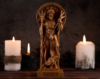 Zeus statue, Zeus Greek God, Zeus Greek statue, greek statue, greek gods, greek pantheon, greek altar, pagan statue