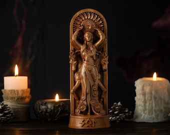 Sol Norse Goddess, Sunna Viking statue, Norse Goddess, Asatru, paganism religion, sun goddess