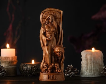 Hel Norse Goddess, Hela Norse goddess, Asatru, pagan goddess, Hel statue, norse pagan, norse goddess, pagan altar