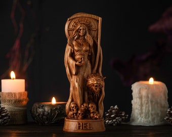 Hel Norse Goddess, Hela Norse goddess, Asatru, pagan goddess, Hel statue, norse pagan, norse goddess, pagan altar