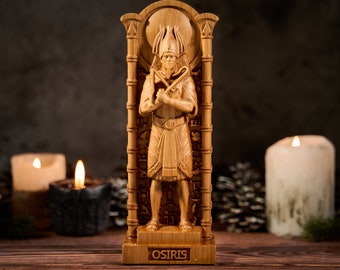 Osiris statue, Osiris Egypt God, Osiris Egypt figure, ancient egypt gods, egypt gods, ancient paganism, pagan altar, egypt altar statue