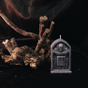 Vela de calavera, forma de calavera de vela, vela de halloween, decoración de halloween, vela pagana, vela de calavera, vela de bruja