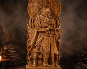 Camio Demon statue, Camio President statue, Camio President Goetia, Demonology figure, Goetia demon, pagan altar, pagan statue