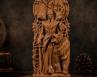 Balam King statue , Balam King statue, Balam Demon King, Demonology figure, Goetia demon, pagan altar, pagan statue, ars goetia