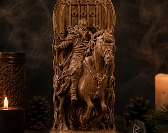 Furcas statue, Furcas Knight statue, Demonology figure, Goetia demon, pagan altar, pagan statue