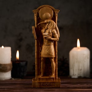 Thoth statue, Thoth Egypt God, Thoth Egypt figure, ancient egypt gods, egypt gods, ancient paganism, pagan altar, egypt altar statue