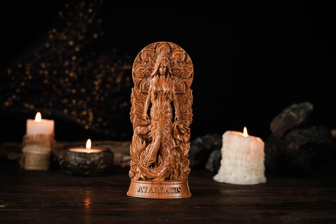 Astargatis Atargatis Goddess Statue, Syrian Fertility Goddess, Mermaid Deity ...