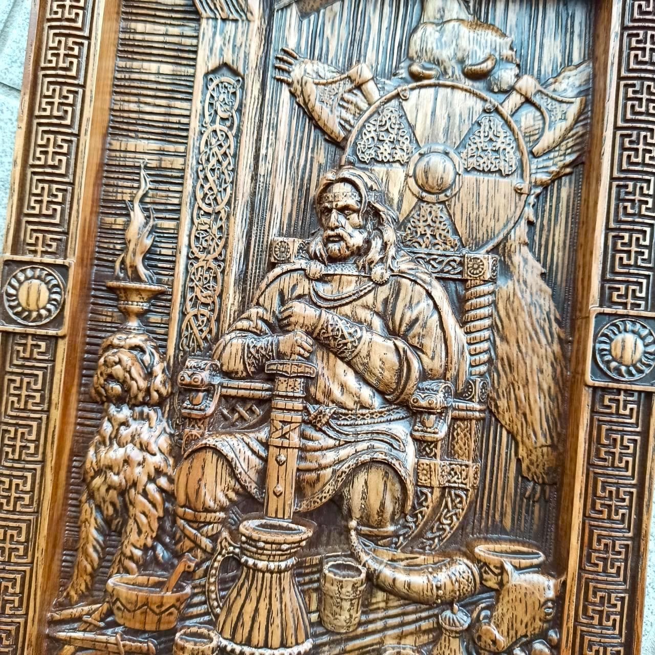 Yarilo Slavic God Wall Picture, Yarilo Slavic Carvings, Yaryla Slavic ...