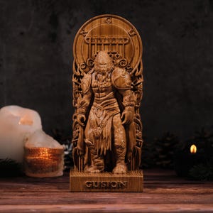 Gusion Duke Demon, Gusion Duke statue, Gusion Goetia Duke, Demonology figure, Goetia demon, pagan altar, pagan statue