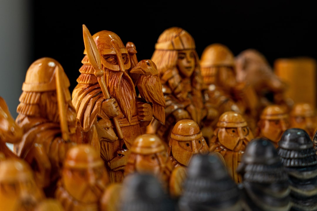 Norse Gods Chess Set, Valhalla Battle Chess Set, Unique Chess Set
