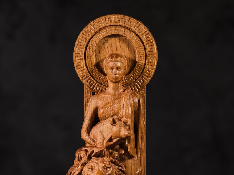 Griekse godin Circe, Griekse figuur Circe, Griekse goden, heidens standbeeld, Grieks standbeeld afbeelding 2