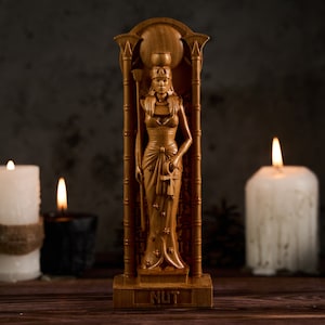 Nut statue, Nut Egyptian Goddess, Nut figure, ancient egypt gods, egypt gods, ancient paganism, pagan altar, egypt altar statue