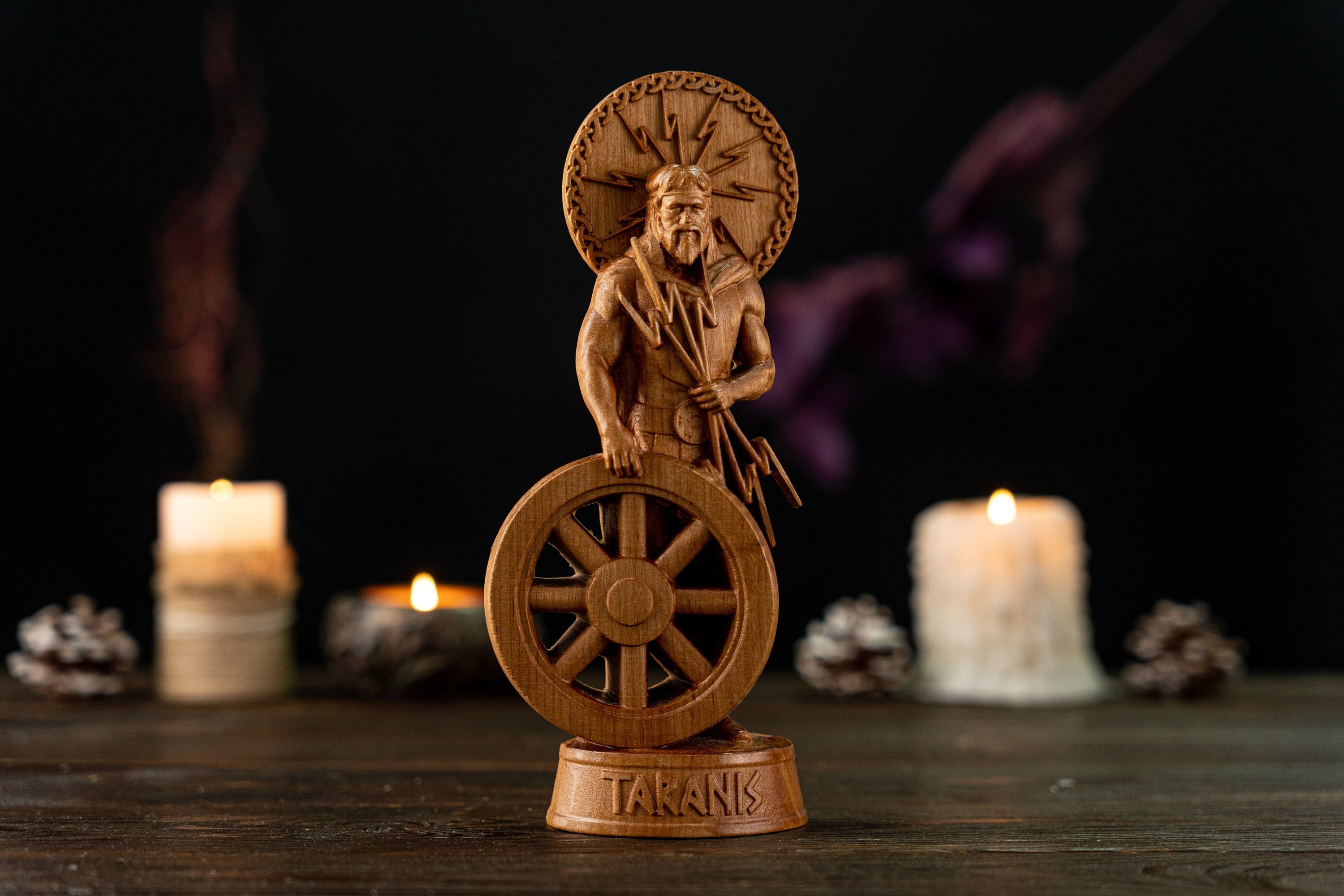 Taranis Celtic God, Figure, Celtic Gods, Altar, Pagan Statue