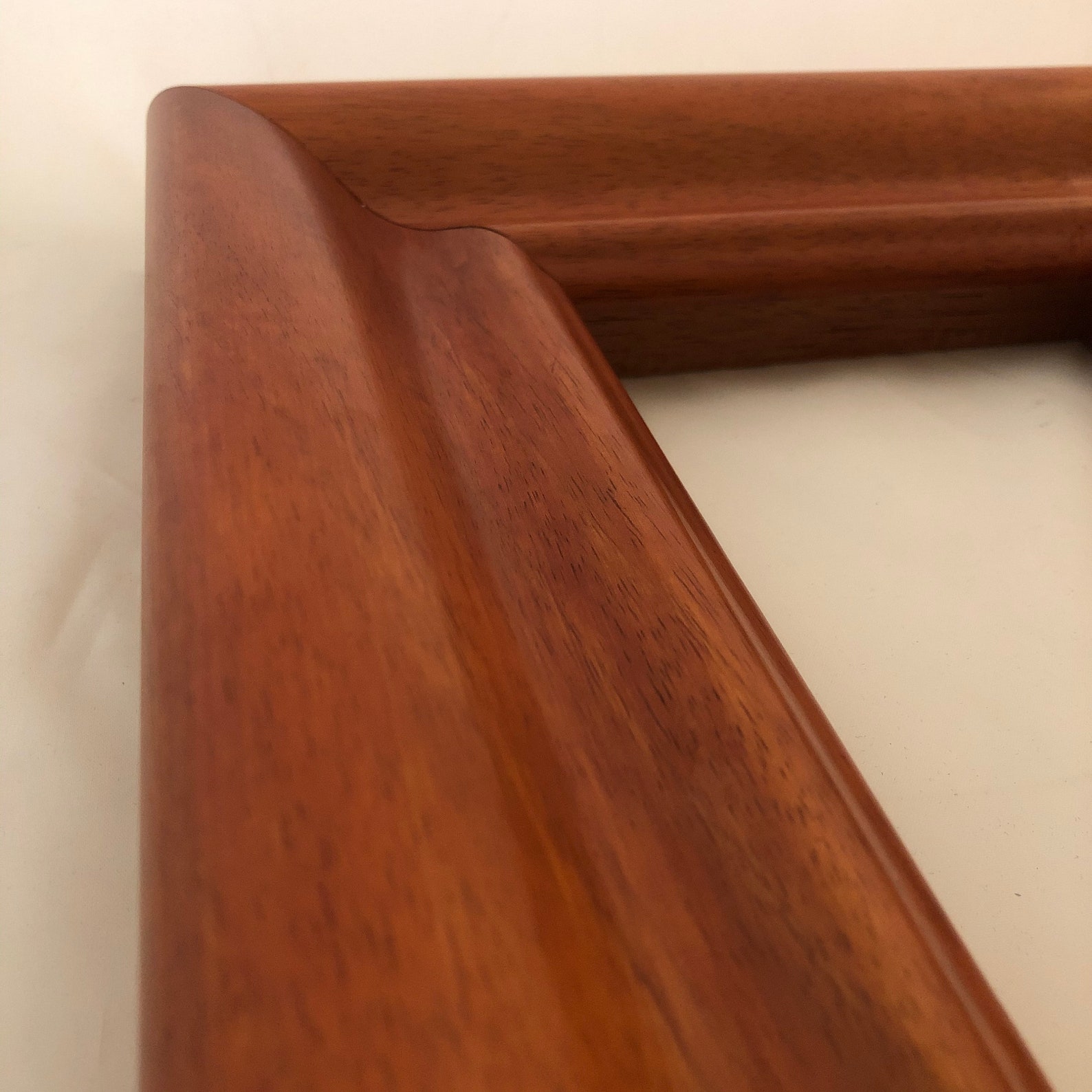 Koa Wood Custom Picture Frame 3 wide Bannister Moulding Etsy