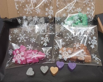 Sample Bag of 10 small Hearts. So you can try before you buy. Lots of different fragrances and colours to choose from.