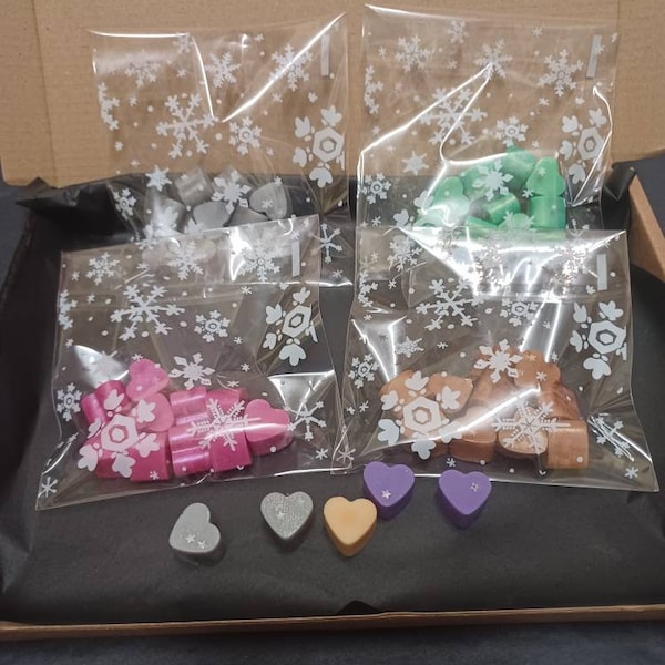 Sample Bag of 10 small Hearts. So you can try before you buy. Lots of different fragrances and colours to choose from.