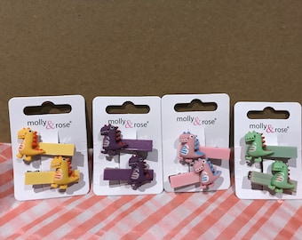 Dino/crocodile/monster hair clips