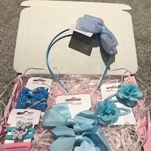 Blaue Haar Accessoire Box