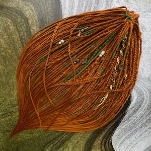 Reddish dreadlocks and braids. Ginger dreadlocks. Dreadlock extensions best personalized gifts Shampoo for dreads as a gift colorful wigs