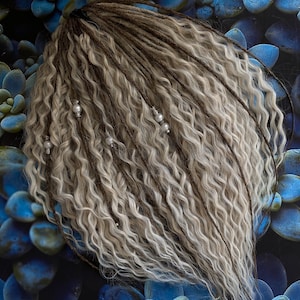 Blonde Boho Chic Synthetic Dreadlocks: Blond and  Dark Blond Loose Curls Bohemian Hairstyle Gothic Dreads