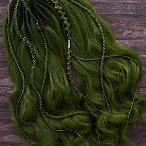 Braided Dreadlocks Hair Extensions: Boho Festival Style (20 Inch)