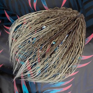 Ombre Synthetic Dreadlocks: Boho Hair Extensions, Russet to Blonde