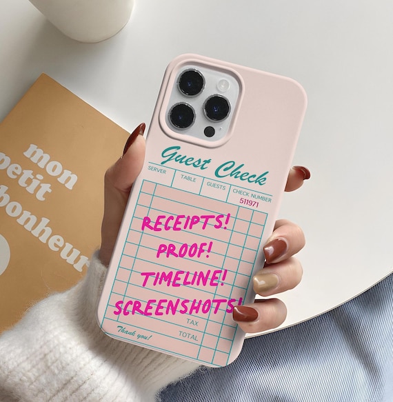 Guest Check Tough Phone Case – Compatible with MagSafe® Accessories – Works with iPhone 13, 14, 15, 16, 17 (All Models)