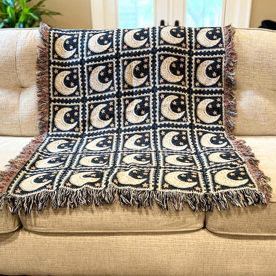 Woven Blanket Celestial Tapestry Blanket - Trendy Decor Gift