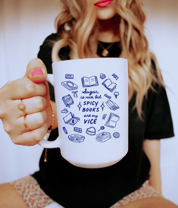 Book Lover's Ceramic Mug, Bookish Merch Gift for Readers, Perfect for Coffee / Tea Literary Enthusiast, Coffee Cup for Cozy Romance Readers