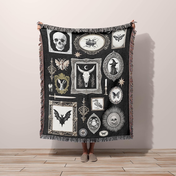 Gothic Gallery Wall Art Blanket - Woven Wall Art Tapestry