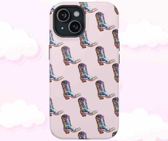 DISCO COWGIRL BOOTS MagSafe Phone case compatible iPhone 13 14 15 Max Pro Mini Cute Phone Case Gift Coastal Cowgirl Aesthetic Groovy Cowgirl