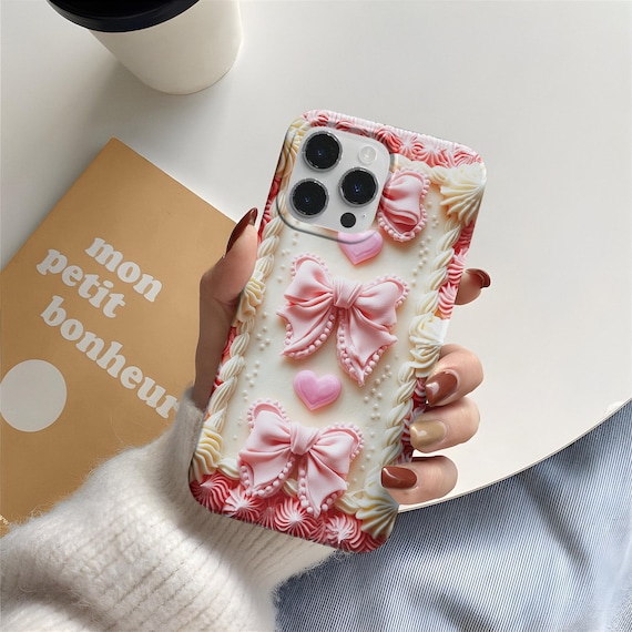 Retro Cake Phone case compatible with iPhones - wireless charging