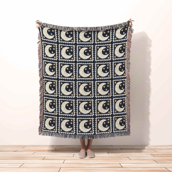 Woven Blanket Celestial Tapestry Blanket - Trendy Decor Gift